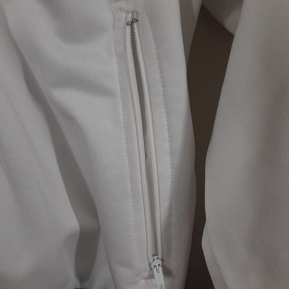 Vtg Wilson Adult Mens Small White Blue Yellow Track Jacket 90s Full Zip - Picture 4 of 9